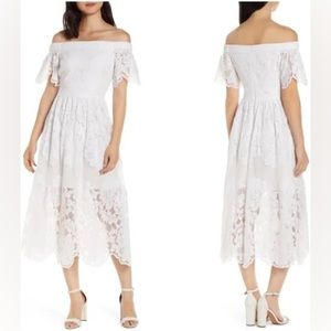 Vince Camuto White Lace Dress